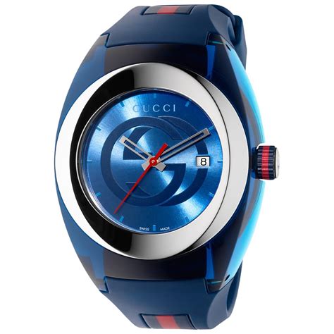 blue gucci sync watch|gucci interchangeable watch straps.